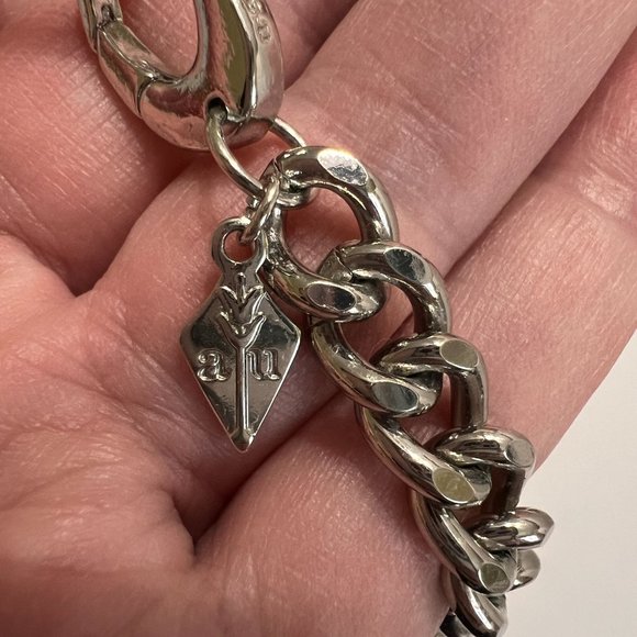 Adornable U Silver White Marble Rhinestone Reversible Statement Classic … - Picture 8 of 16